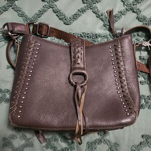 Brown Leather Crossbody Bag